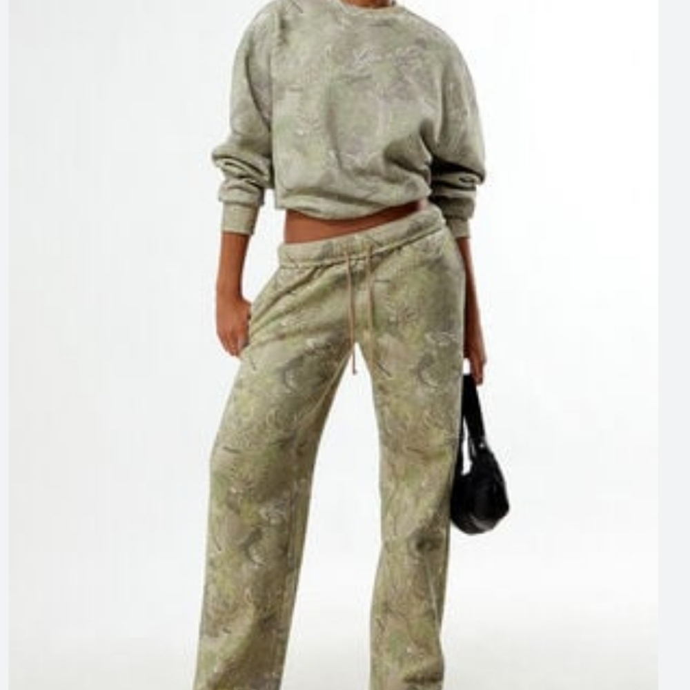 Pac Sun John Galt Baggy Tie Dye Mid Rise Joggers With Pockets - Picture 1 of 5